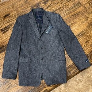 Brand New!! US Polo Assn Charcoal tweed Blazer Jacket Coat Boys Youth size 20